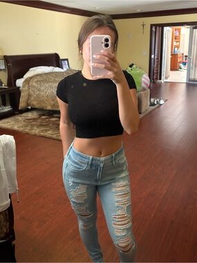 Hollister high rise skinny jeans